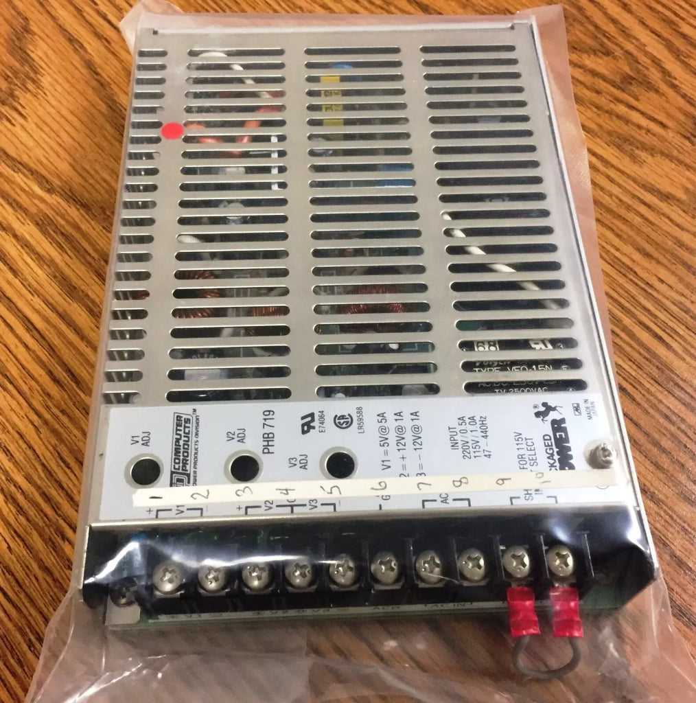 Computer Products PHB719 Multi-Voltage Power Supply 220V/0.5A & 115V/1.0A - ZYYKZ Test Equipment