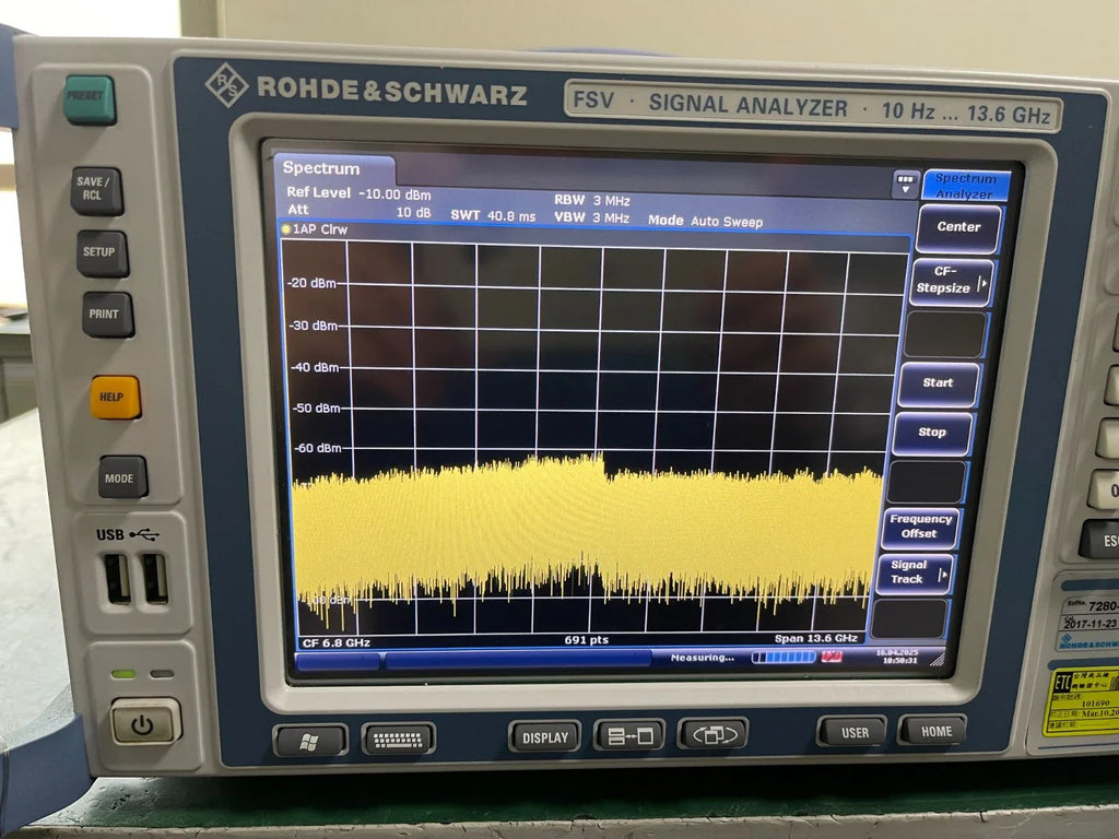 Rohde & Schwarz FSV13 Signal and Spectrum Analyzer 10 Hz to 13.6 GHz - ZYYKZ Test Equipment