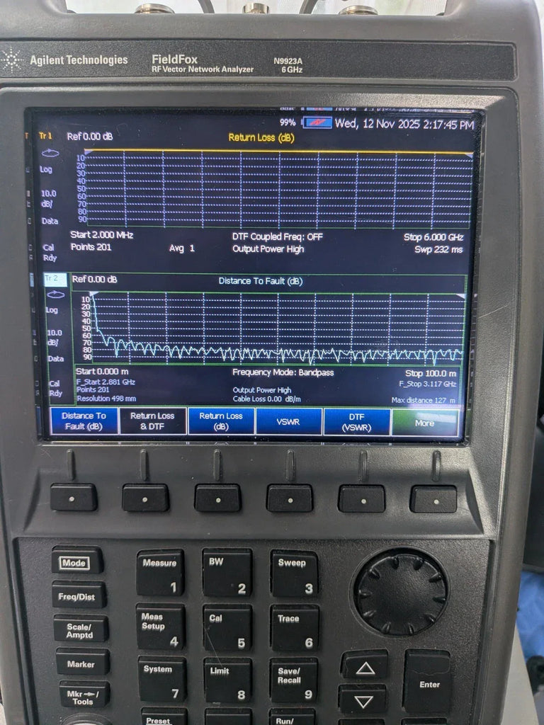 Keysight Agilent Fieldfox N9923A Calibrated Vector Network Analyzer 6 GHz - ZYYKZ Test Equipment