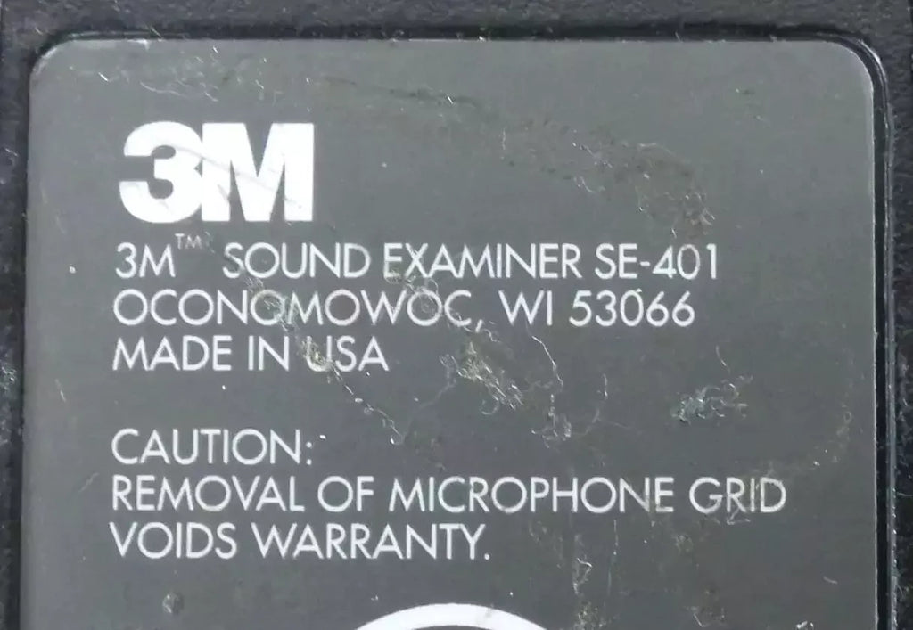 3M Sound Examiner SE-401 Precision Sound Level Meter - ZYYKZ Test Equipment