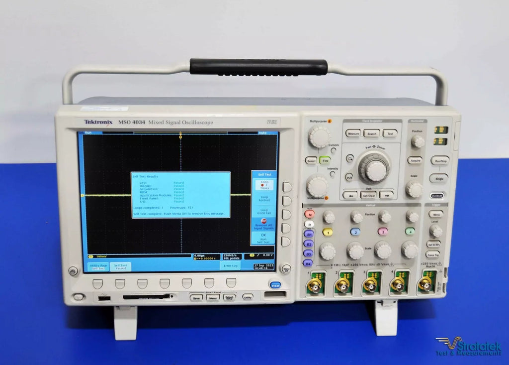 Tektronix MSO 4034 350MHz Digital Phosphor Oscilloscope - 4 Channel, Calibrated, 2.5GS/s