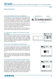 CESVA SC420 Class 1 Sound Level Meter - 23 to 140 dB