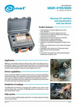 Load image into Gallery viewer, Sonel MMR-6700 Micro-Ohmmeter 200A DLRO Winding Resistance Tester