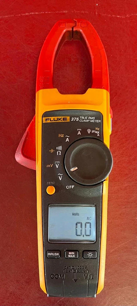 Fluke 375 True RMS AC/DC Clamp Meter with Inrush Current Measurement - ZYYKZ Test Equipment