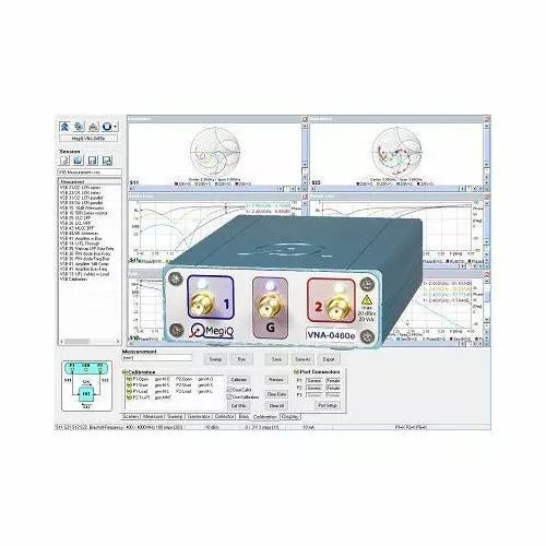 MegiQ VNA-0440-SB 4GHz 2-Port Vector Network Analyzer with VNA Sandbox