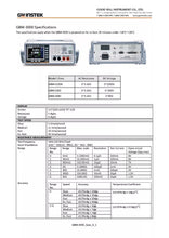 Load image into Gallery viewer, GW Instek GBM-3100H Battery Meter - 1000V AC/DC with RS232/USB and Handler Interface