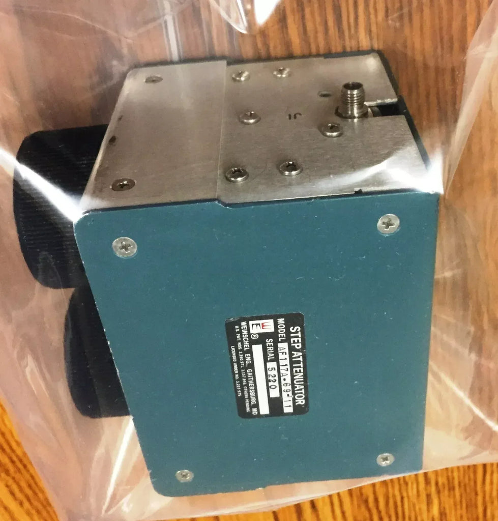 Weinschel API Technologies AF117A-69-11 Precision Step Attenuator 69 dB - ZYYKZ Test Equipment