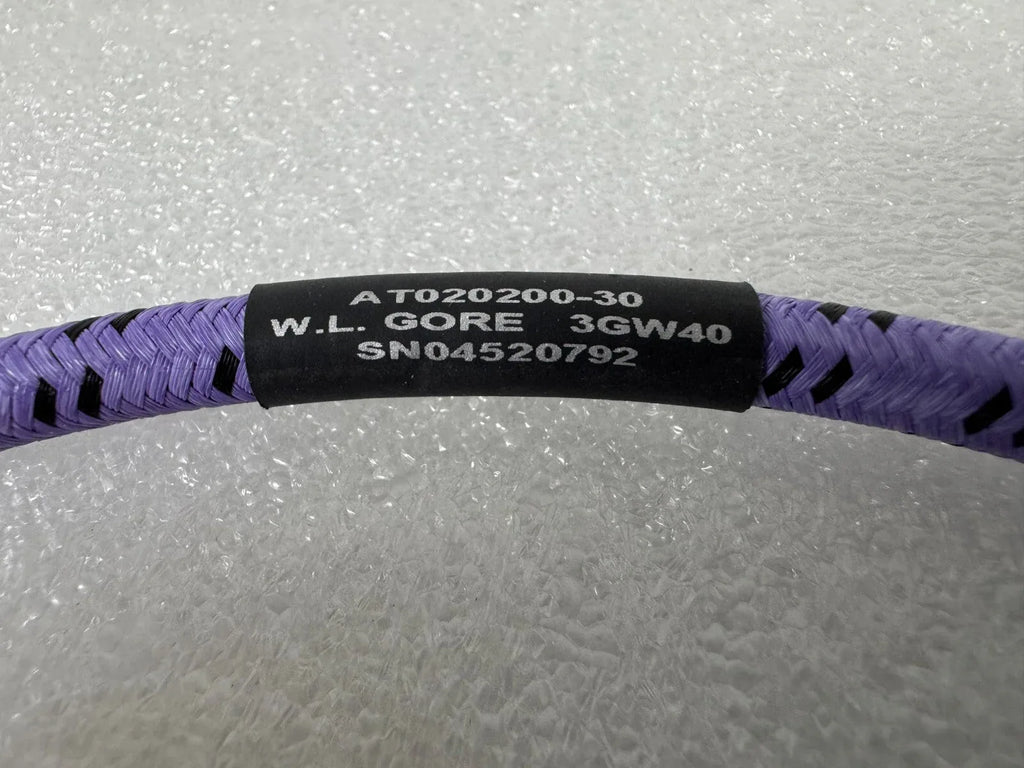 W.L. Gore AT020200-30 Microwave/RF Cable Assembly - 30 GHz High-Frequency Cable - ZYYKZ Test Equipment