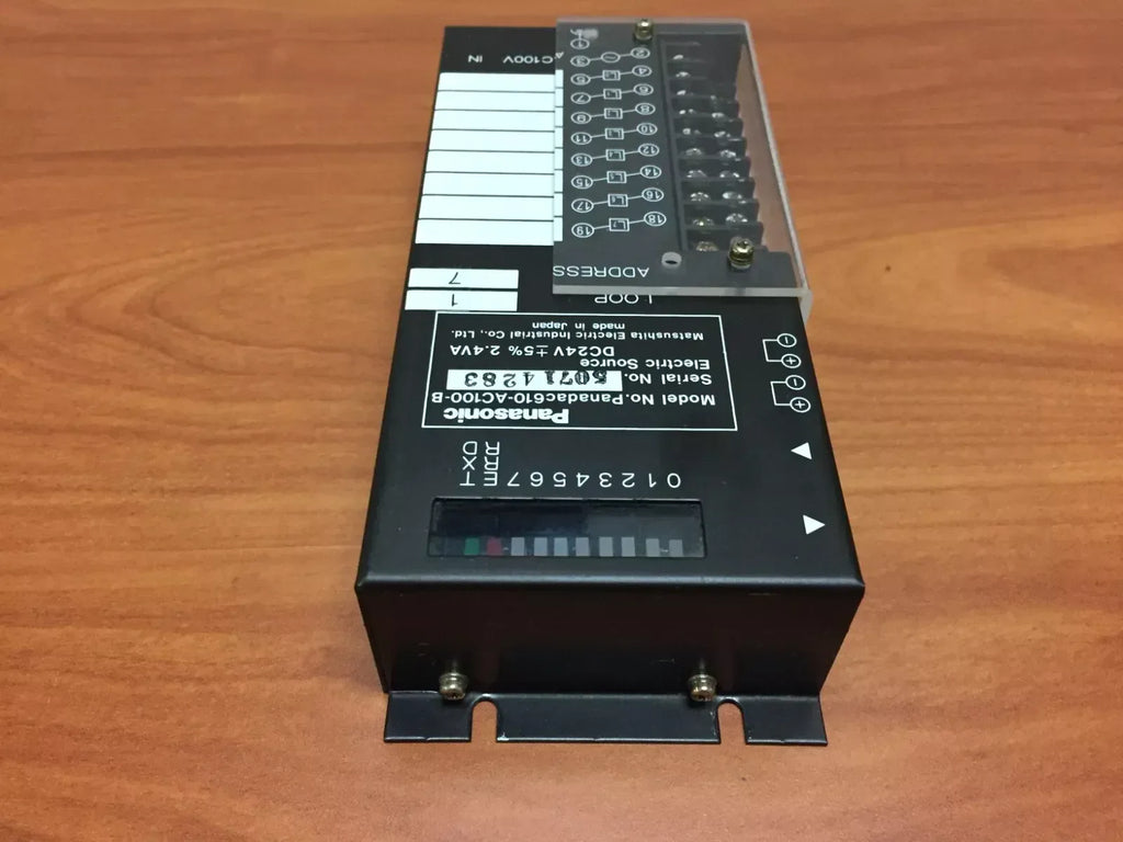 Panasonic Panadac-610-AC100-B AC 100V to 24V DC 2.4VA Power Supply - ZYYKZ Test Equipment