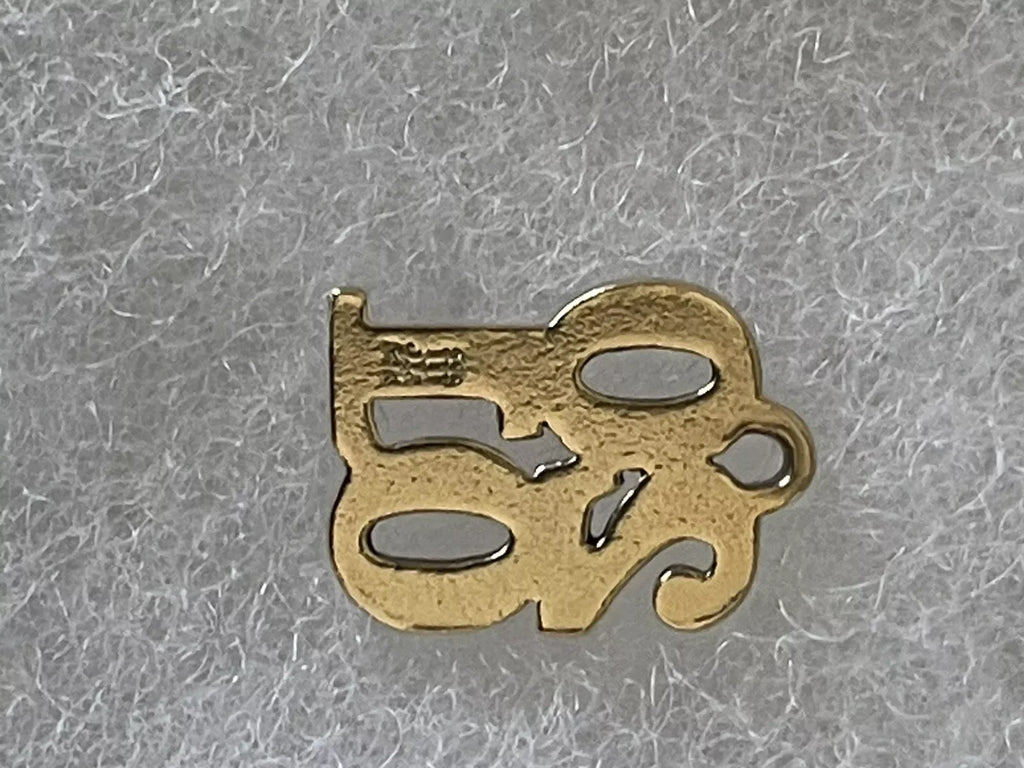 James Avery 14k Gold '01 Graduation Stacked Charm - Rare Class of 2001 - ZYYKZ Test Equipment