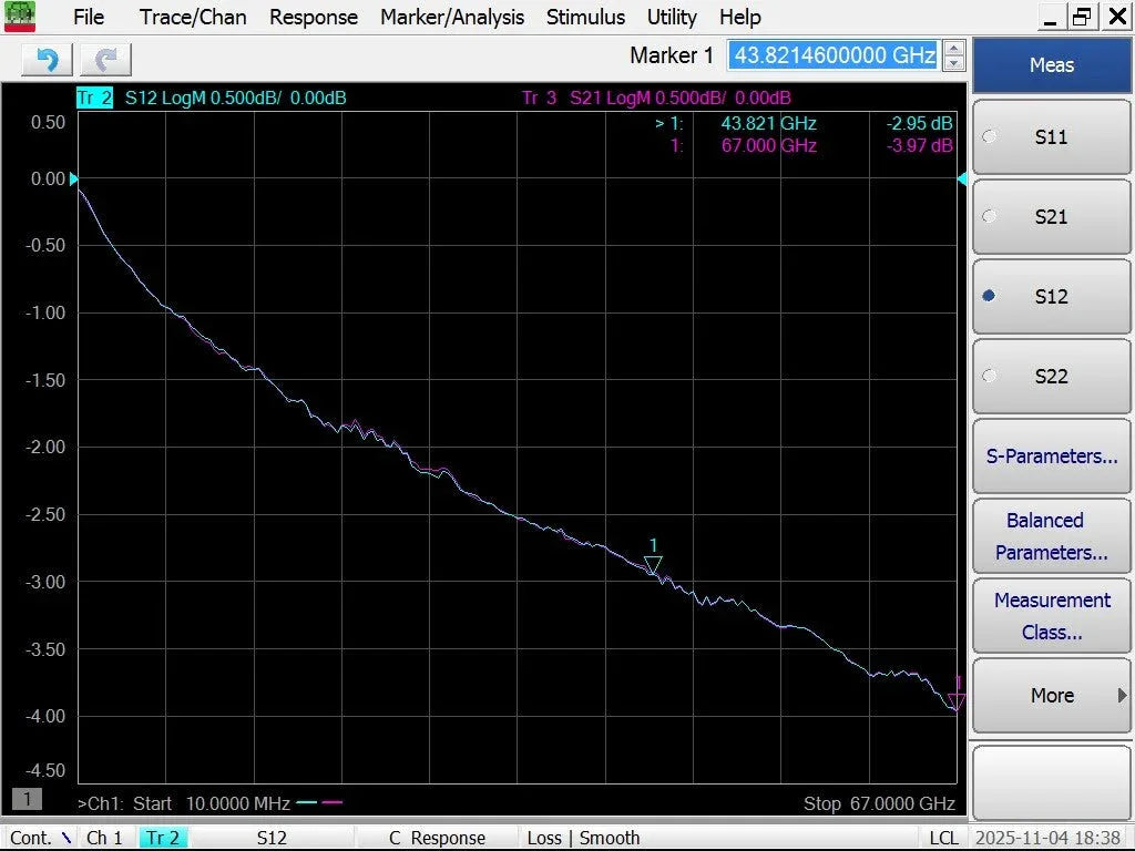 Keysight 1.85mm Precision RF Test Cable - ZYYKZ Test Equipment