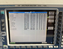 Load image into Gallery viewer, R&amp;S FSP7 Spectrum Analyzer 9 kHz to 7 GHz with FSP-K90 &amp; FSP-B4 Options - ZYYKZ Test Equipment
