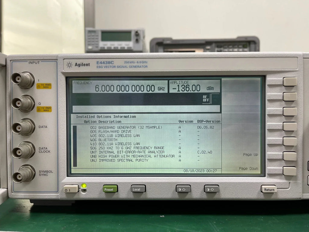 Agilent E4438C Vector Signal Generator 250 kHz to 6 GHz - ZYYKZ Test Equipment