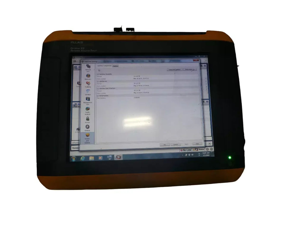 Fluke Networks OptiView XG Network Analysis Tablet - Advanced Network Troubleshooting - ZYYKZ Test Equipment