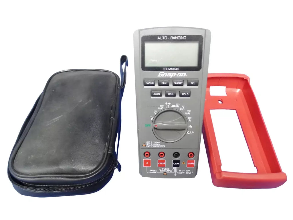 Snap-on EEDM504D Auto-Ranging Digital Multimeter with Leads & Carry Case - ZYYKZ Test Equipment