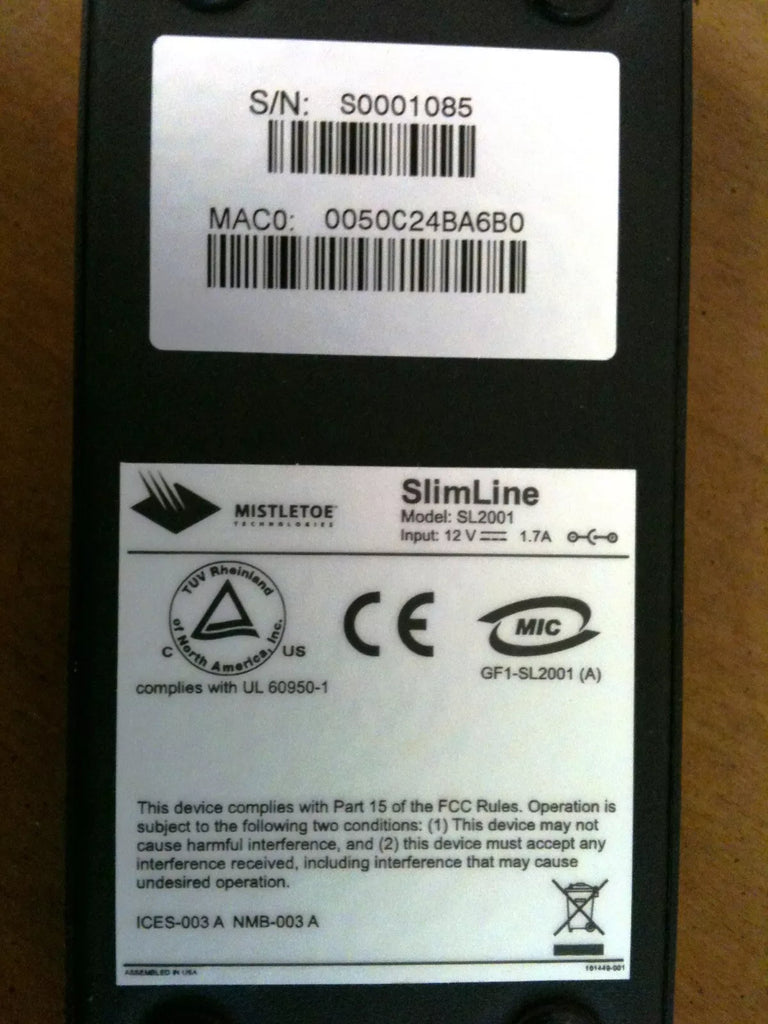 Mistletoe Gigafin SL2001 SlimLine High-Security Data Encryptor - ZYYKZ Test Equipment