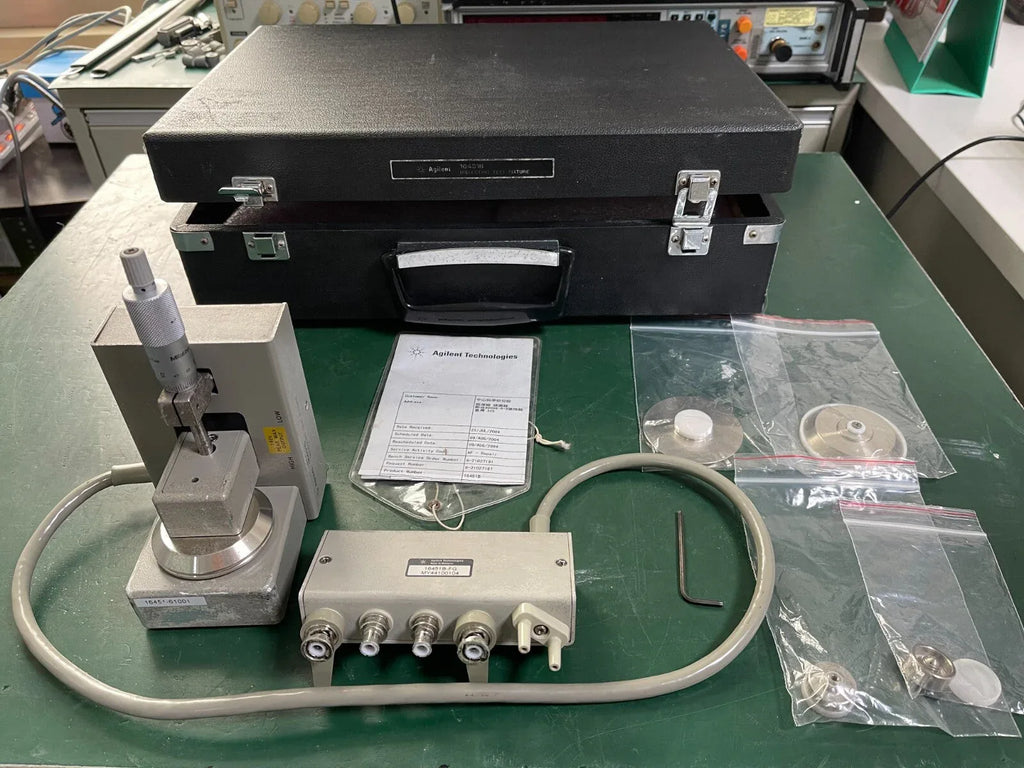 Agilent Keysight 16451B Precision Dielectric Test Fixture for LCR Meters - ZYYKZ Test Equipment