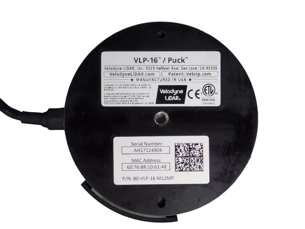 Velodyne VLP-16 Puck 360° 3D LiDAR Sensor for Autonomous Systems - ZYYKZ Test Equipment