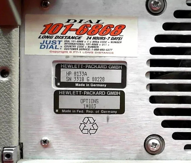 Agilent 8133A High-Speed Pulse Generator 33MHz to 3GHz - ZYYKZ Test Equipment