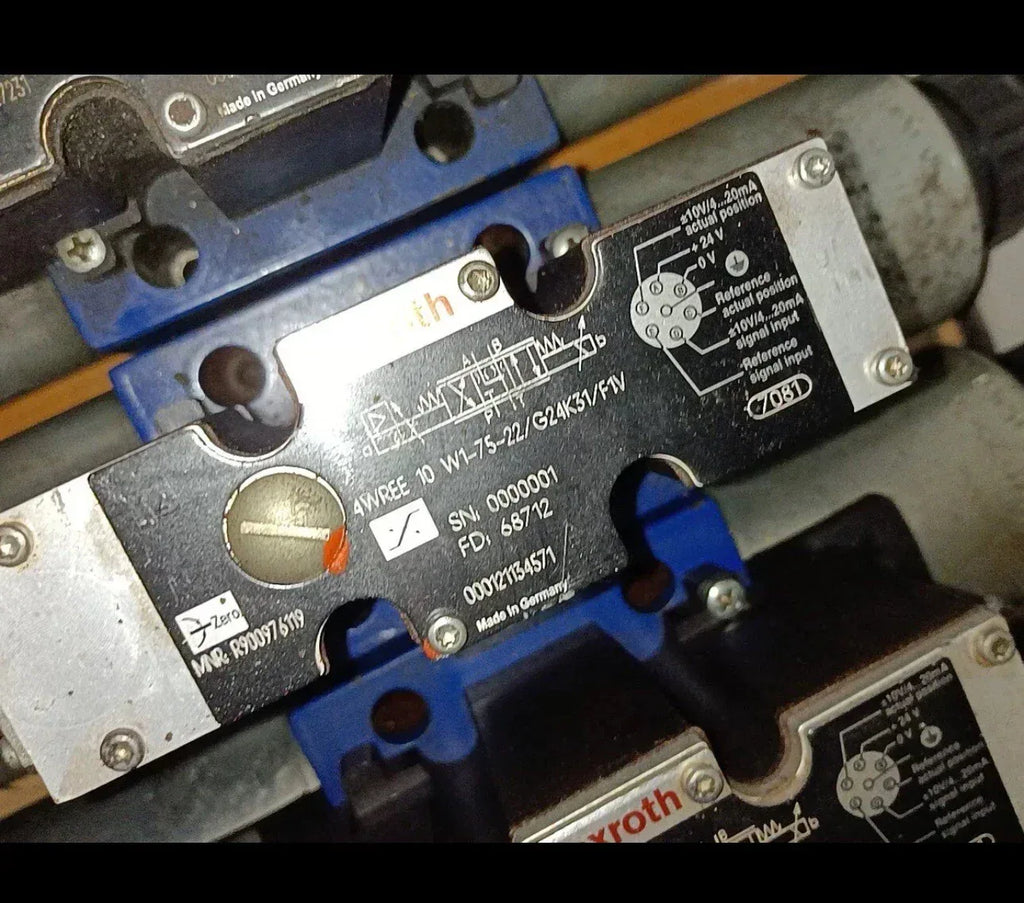 Rexroth 4WREE10W1-75-22/G24K31/F1V Hydraulic Directional Control Valve R900976119 - ZYYKZ Test Equipment
