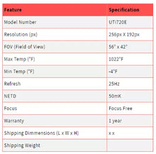 Load image into Gallery viewer, UNI-T UTi720E 256 Enhanced Series Thermal Imager