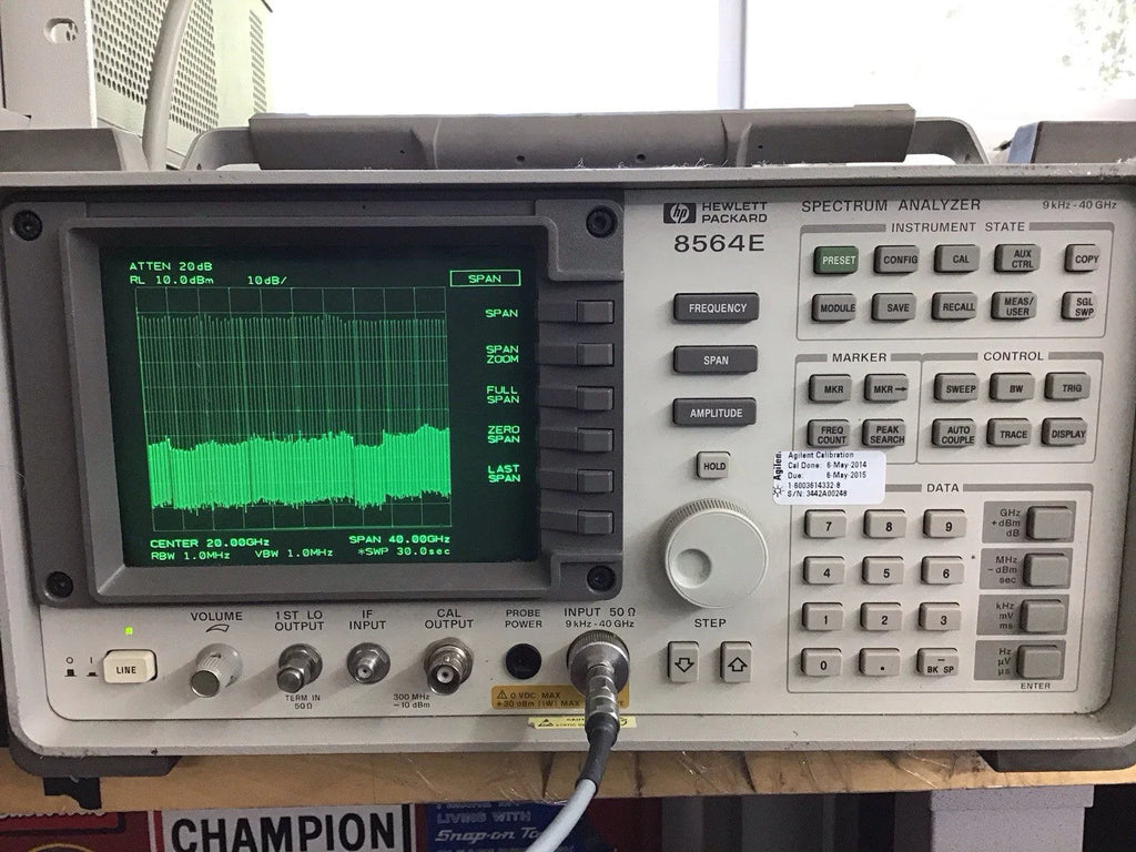 HP Agilent 8564E Spectrum Analyzer 9 kHz to 40 GHz - ZYYKZ Test Equipment