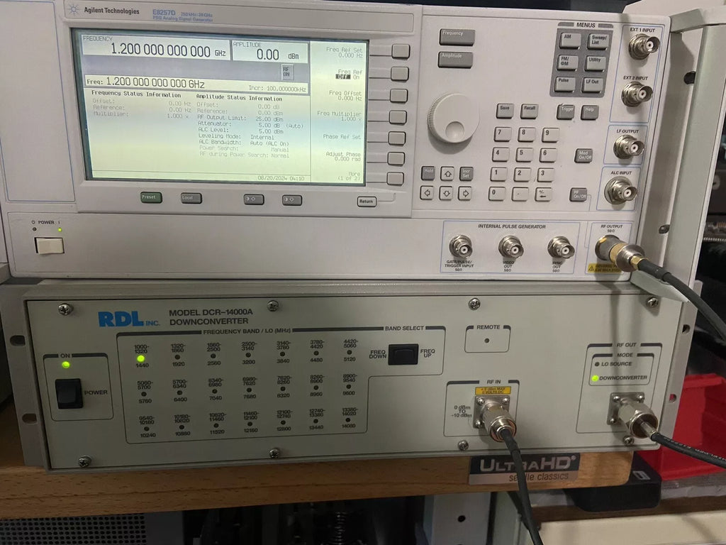 Aeroflex RDL DCR-14000A Downconverter 14 GHz Ultra Low Phase Noise - ZYYKZ Test Equipment