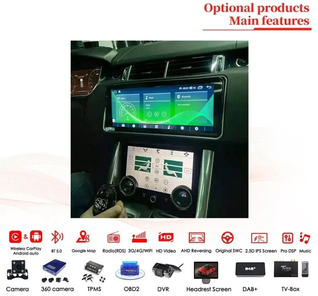 Android 12.0 Car Multimedia Radio for Range Rover Sport L494 (2014-2017) - ZYYKZ Test Equipment