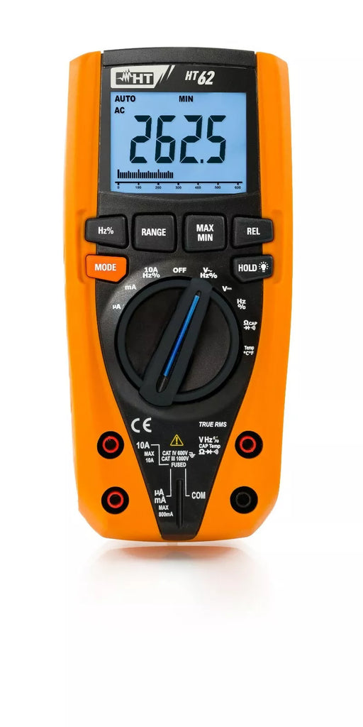 HT Instruments HT62 TRMS Digital Multimeter with Temperature Measurement