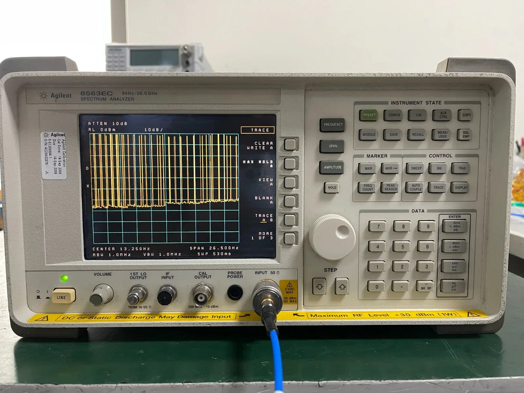 Agilent 8563EC Spectrum Analyzer 9 kHz to 26.5 GHz with Option 007 - ZYYKZ Test Equipment