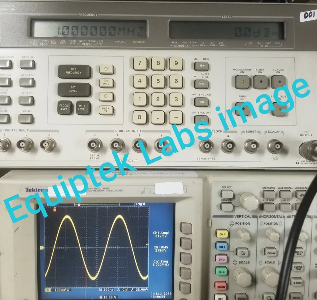 HP 8782A 250 MHz Vector Signal Generator with Advanced Modulation - ZYYKZ Test Equipment