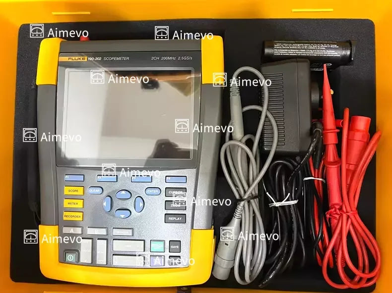 Fluke 190-202/2CH ScopeMeter Oscilloscope 200MHz 2.5GS/s - ZYYKZ Test Equipment