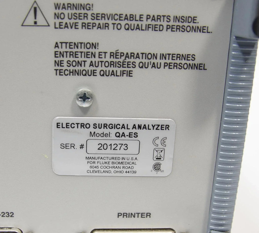 Fluke Biomedical QA-ESⅡ Electrosurgery Analyzer for Surgical Device Testing - ZYYKZ Test Equipment