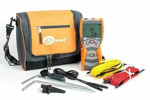 Sonel MRU-10 Earth Ground Resistance Meter - 50V, 60 Hz, CAT III 300V Tester