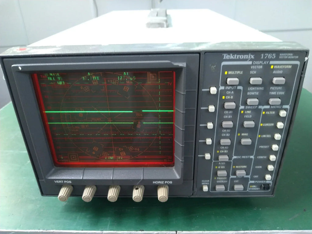 Tektronix 1765 Waveform and Vector Monitor - High-Resolution Display - ZYYKZ Test Equipment