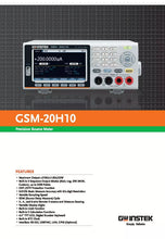 Load image into Gallery viewer, GW Instek GSM-20H10 Precision Source Meter - 210V/1.05A/22W SMU
