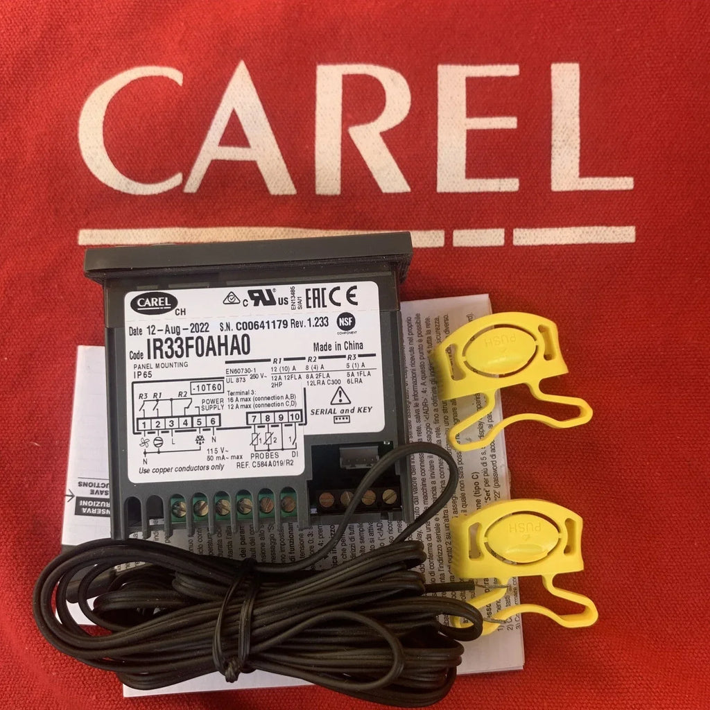 Carel IR33F0AHA0 Digital HVAC Thermostat Controller - ZYYKZ Test Equipment