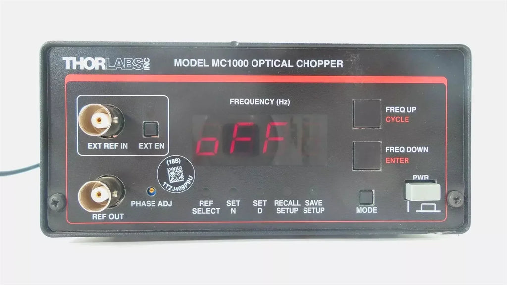 Thorlabs MC1000 Optical Chopper - Precision Modulation Device - ZYYKZ Test Equipment