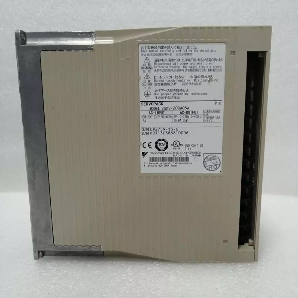Yaskawa SGDV-200A05A Servo Driver with 90-Day Warranty