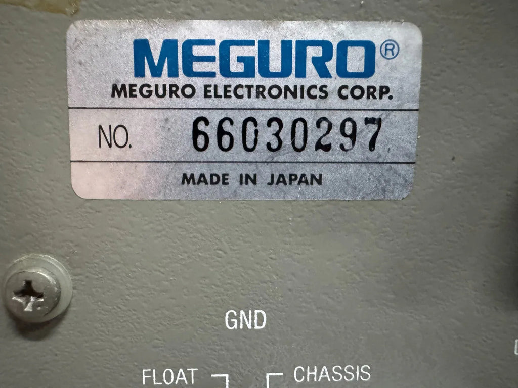 Meguro MAK-6578 2-Channel Audio Distortion Meter - ZYYKZ Test Equipment