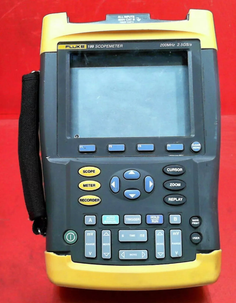 Fluke 199 Scopemeter Handheld Oscilloscope 200MHz 2.5GS/s - ZYYKZ Test Equipment