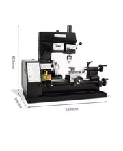 Load image into Gallery viewer, Mini Desktop Lathe Machine 220V 180W for DIY Drilling &amp; Milling - ZYYKZ Test Equipment