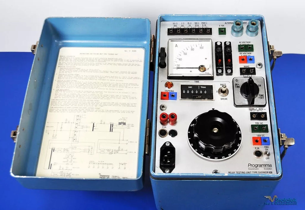 Programma SVERKER 608 Relay Test Set - 10A/100A ACV/DCV, NIST Calibrated, 220V Input