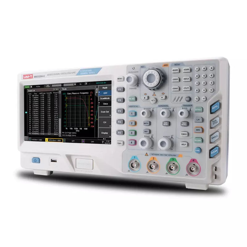 UNI-T UPO2204 200MHz 4-Channel Mixed Signal Oscilloscope (MSO) - Without Logic Pod