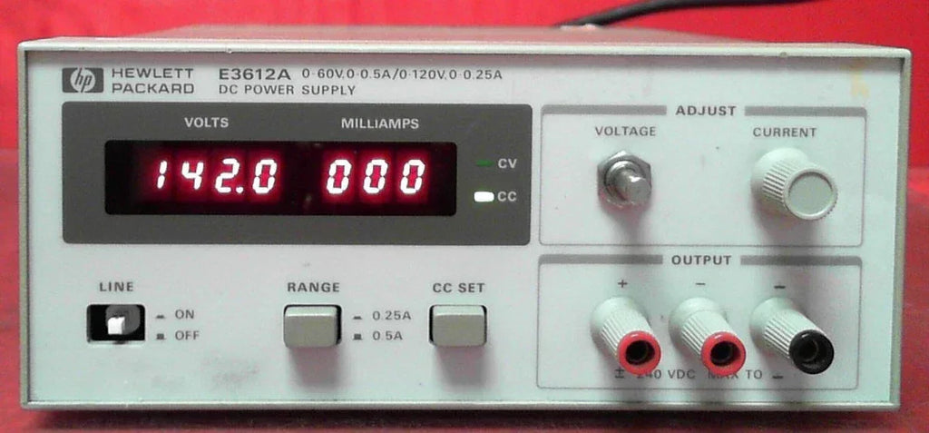 Agilent E3612A DC Power Supply 0-120V 0.5A 30W - ZYYKZ Test Equipment
