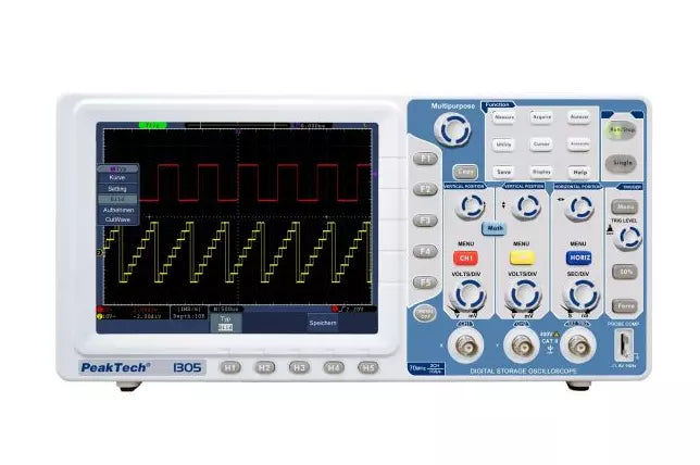 Peaktech P1305 Digital Storage Oscilloscope - 70MHz, 2 Channel, 1 GSa/s DSO
