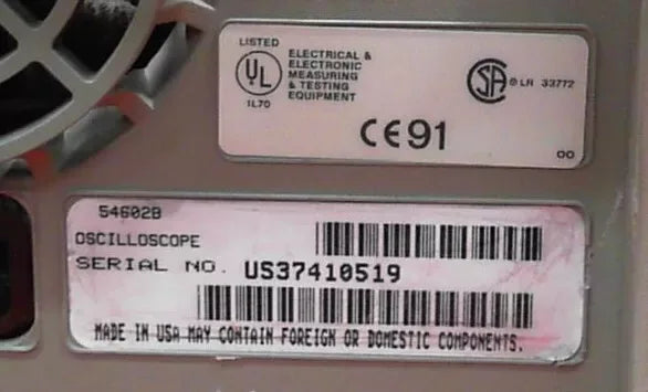 Agilent 54602B 2-Channel 150 MHz Oscilloscope - ZYYKZ Test Equipment