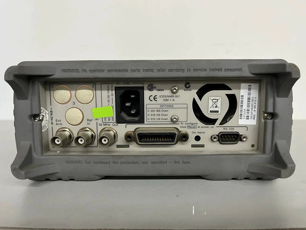 Agilent 53132A 225 MHz High-Precision Frequency Counter - ZYYKZ Test Equipment