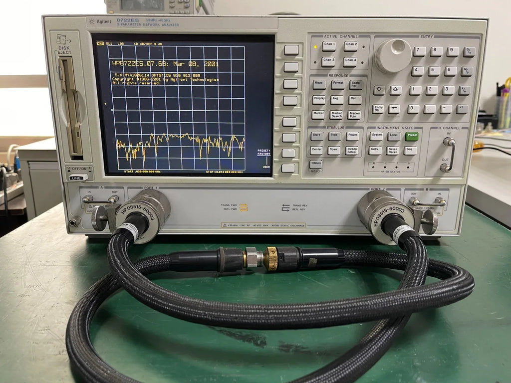 Agilent Keysight 8722ES Network Analyzer 50MHz-40GHz with Options 1D5/010/012/089 - ZYYKZ Test Equipment