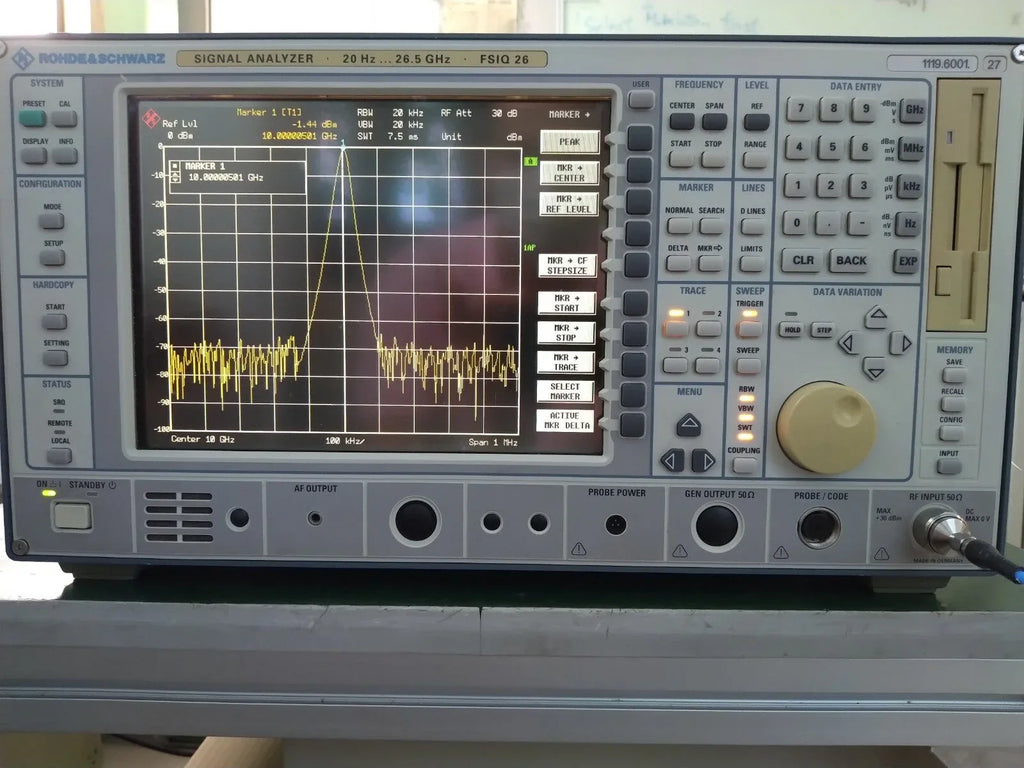 FSIQ26 Signal Analyzer | 20 Hz to 26.5 GHz Frequency Range - ZYYKZ Test Equipment